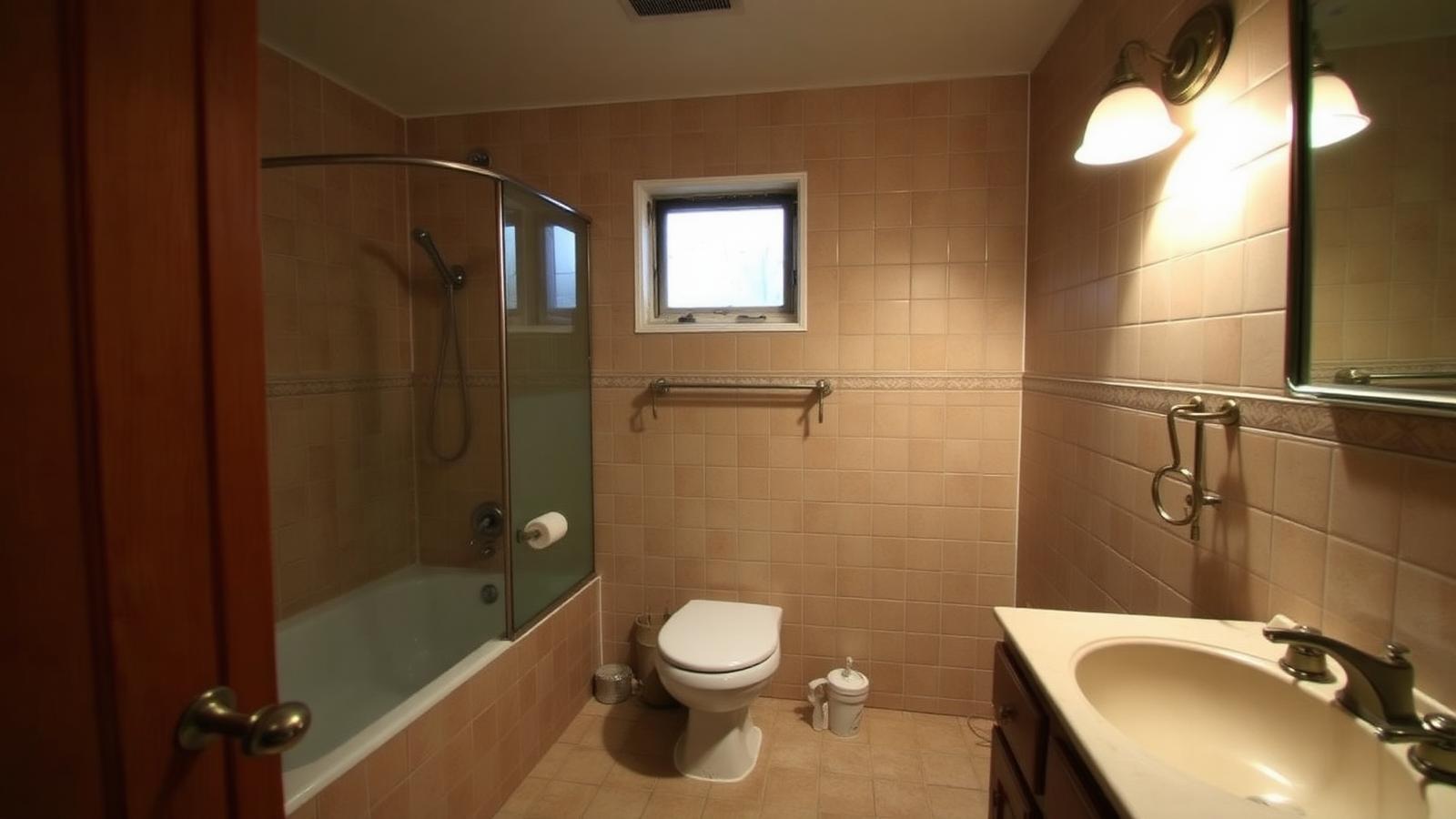 Salle de bain avant rénovation